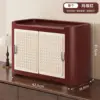 Wicker Cup Cabinet - Red