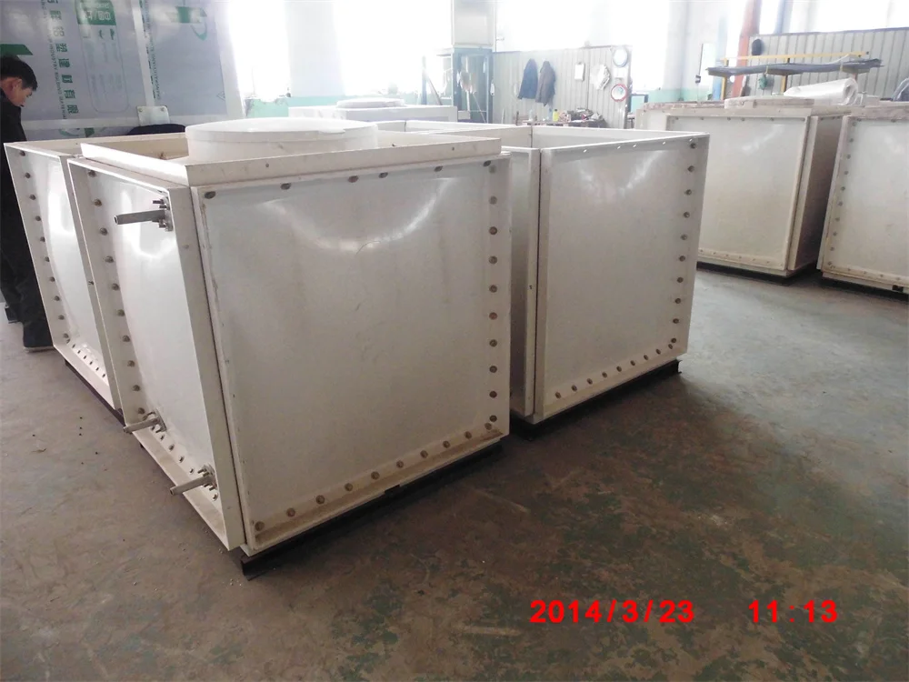 FRP Sectional Square Water Storage Tank for Fire and Water Treatment