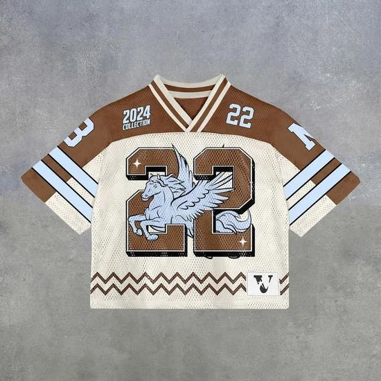 American Football Shirt Custom Retro T-Shirt Street Fashion Football Jersey