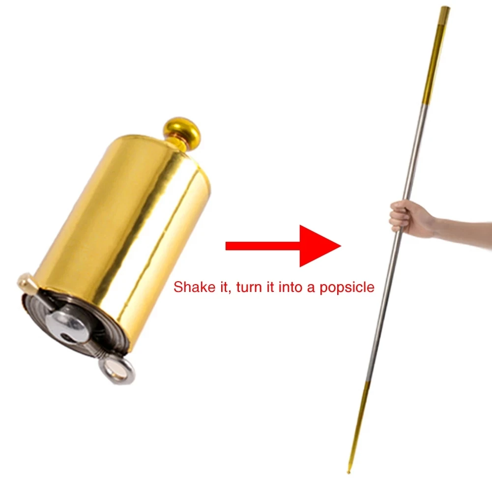 UP-дропшиппинг, портативная Металлическая телескопическая палка для искусства, шоу, самообороны, волшебная телескопическая палка, легкое обучение, волшебный трюк