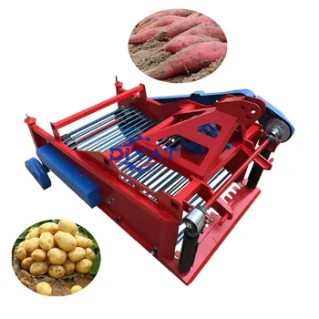 crawler potato garlic carrot collecting machine/factory price groundnut potato harvester