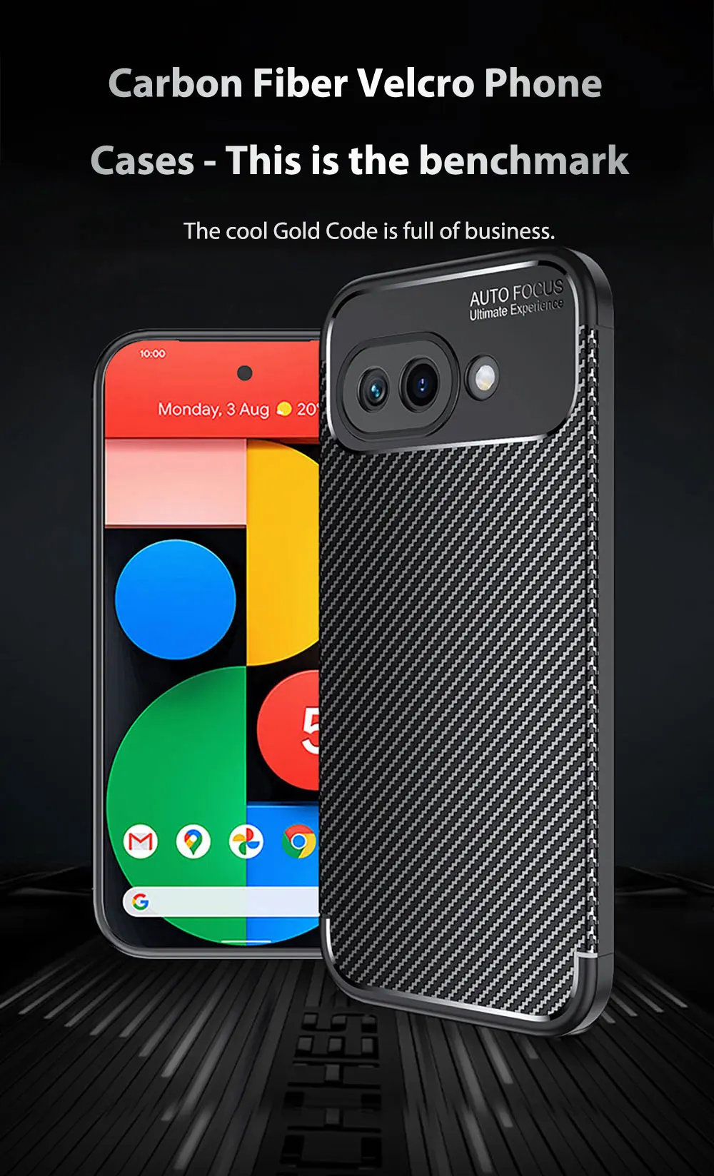 Laudtec Carbon Fiber Texture Cell Phone Cases Thin Shell Simple Business Customized Shockproof Cover For Google Pixel 9A Sjk975 factory