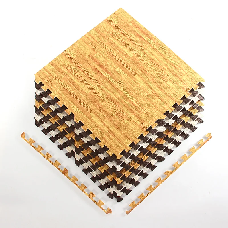 2024 Do It Yourself Wood Effect Blood Color Waterproof for Community Soft Eva Foam Play Mat