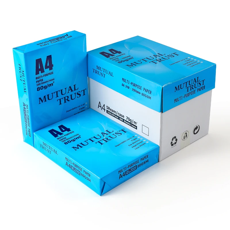 A Grade Printing Paper 500 Sheets/ream High Quality 80gsm A4 Copy Paper