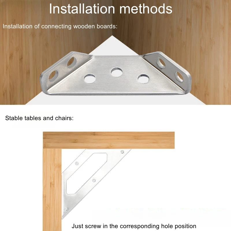 Heavy Laminate Corner Bracket Fastener Fasten Connector Trapezoid Angle ...