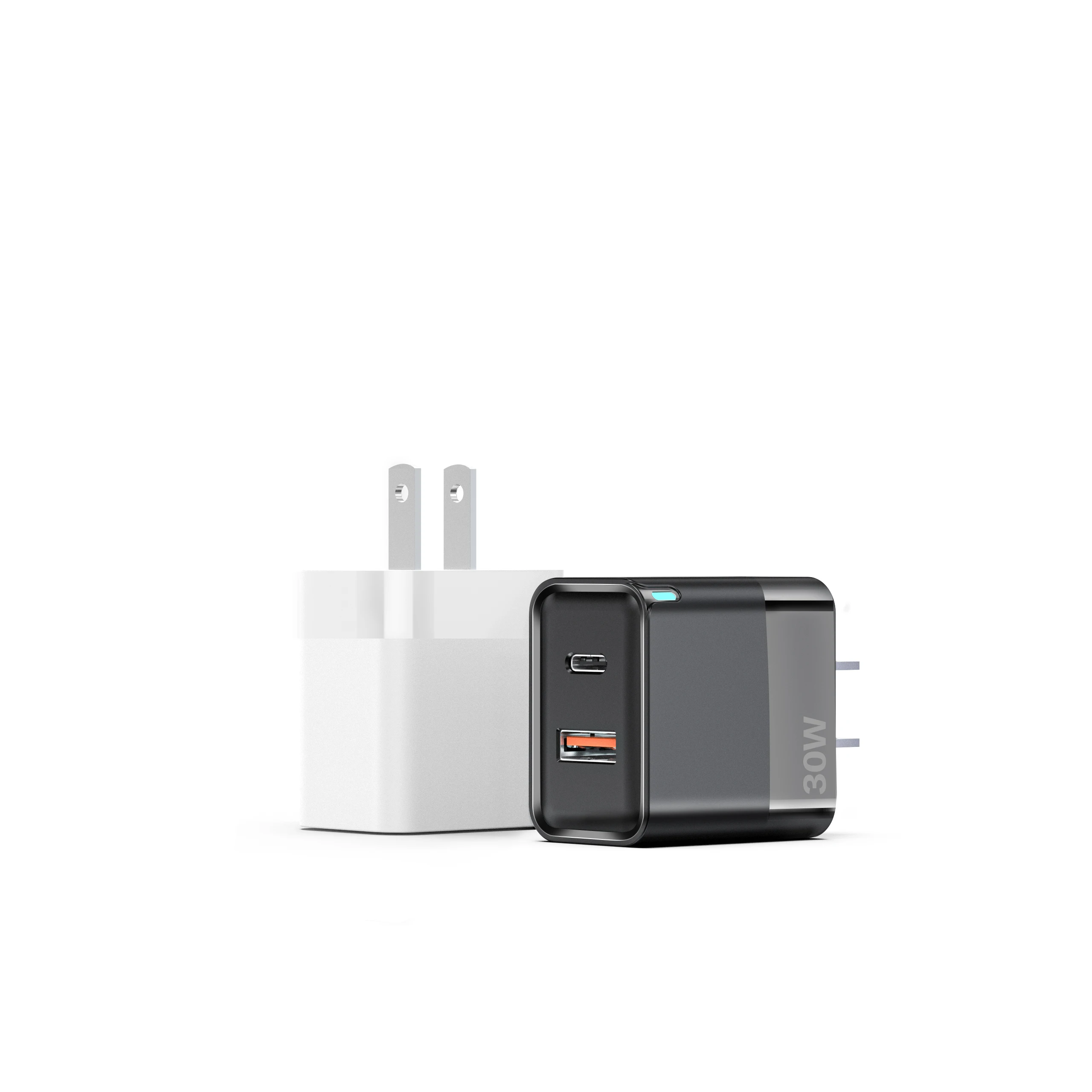 Dual Usb Type-c Port Portable Fast Mobile Charging Travel Adapter 30pd ...