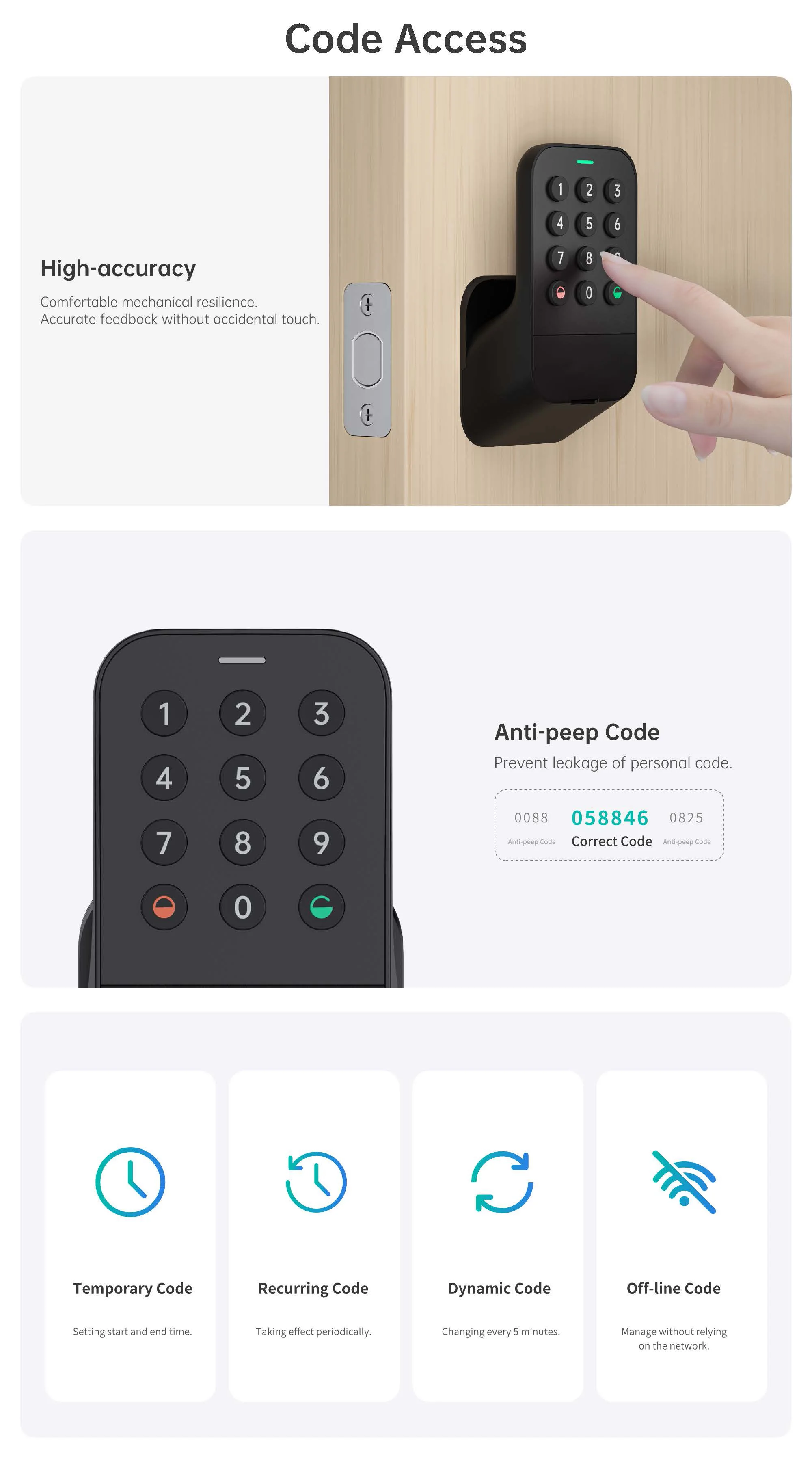W1 Smart Lock Us Tuya Smart Deadbolt Buy Keyless Deadbolt,Electric
