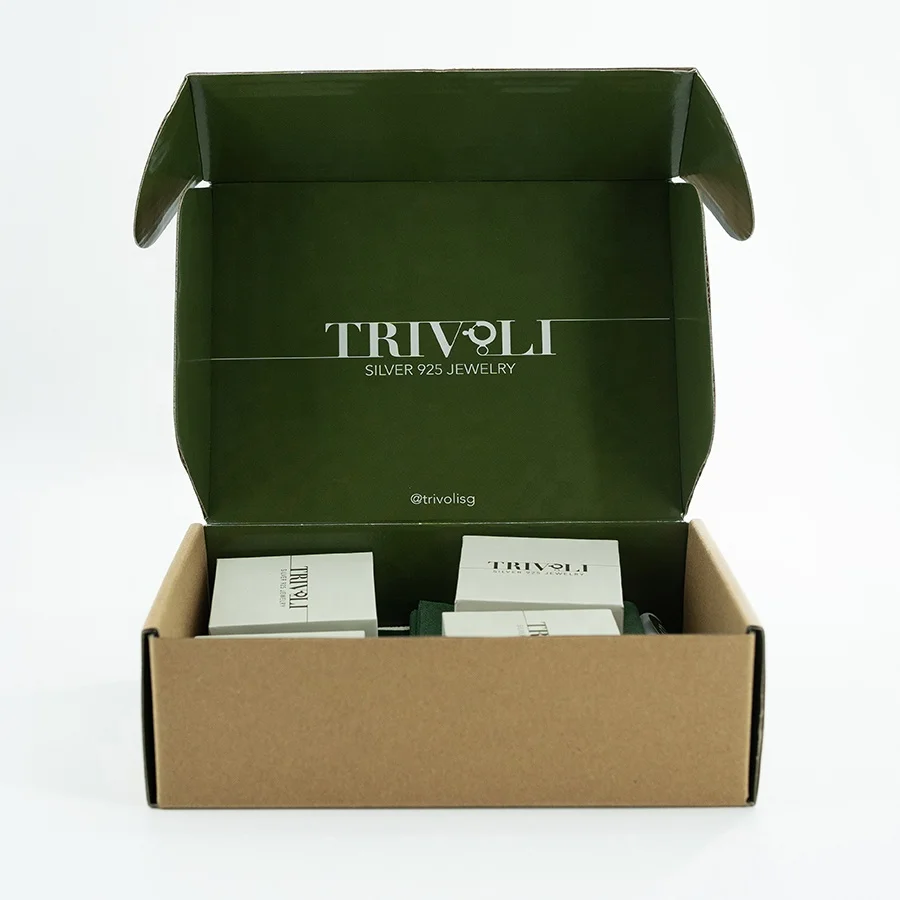 Tuck Top Custom High Quality Foldable Premium Double Custom Size Corrugated Mailer Box
