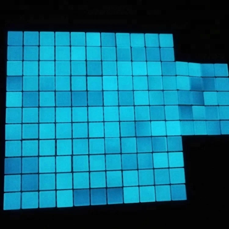 Luminous Blue Tiles Outdoor Swimming Glass Pool Mosaic Tiles Glass Mosaic Pool Tile