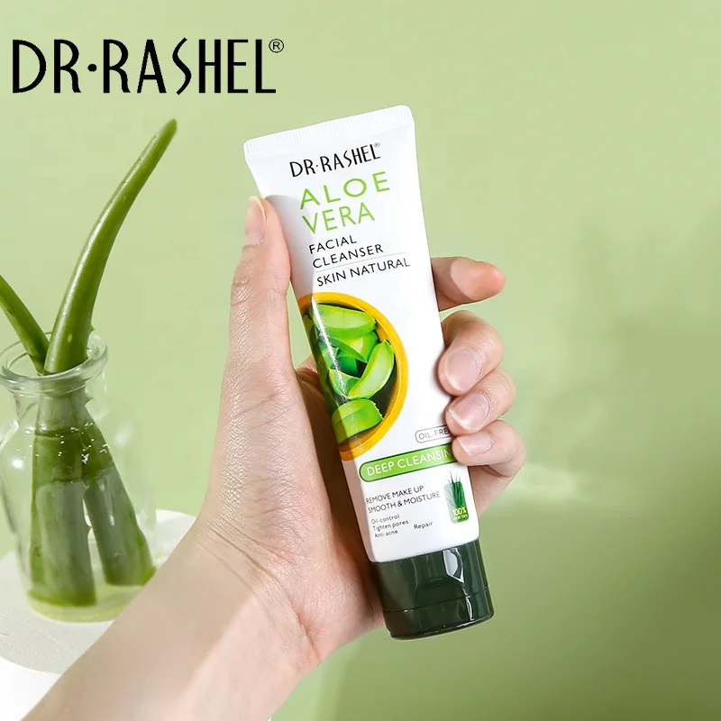 DR RASHEL 100g Remove Makeup Smooth and Moisture Deep Cleaning Aloe Vera Face Wash Facial Cleanser