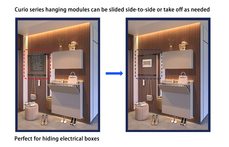 New Arrival Premium Quality Decorative Display Rack Aluminum Alloy Wall Shelf Storage Organizer Rack for Bedroom manufacture