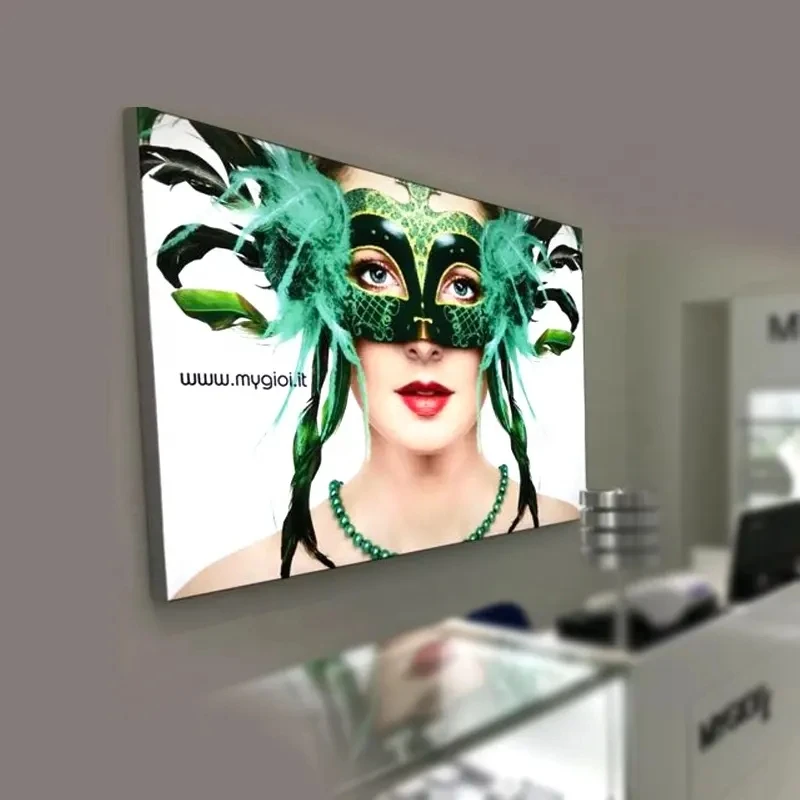 Edgelight Edgemax LED Strip Exhibition Double Sided Trade Show Display LED Metal Light Box Stand Fabric Lightbox