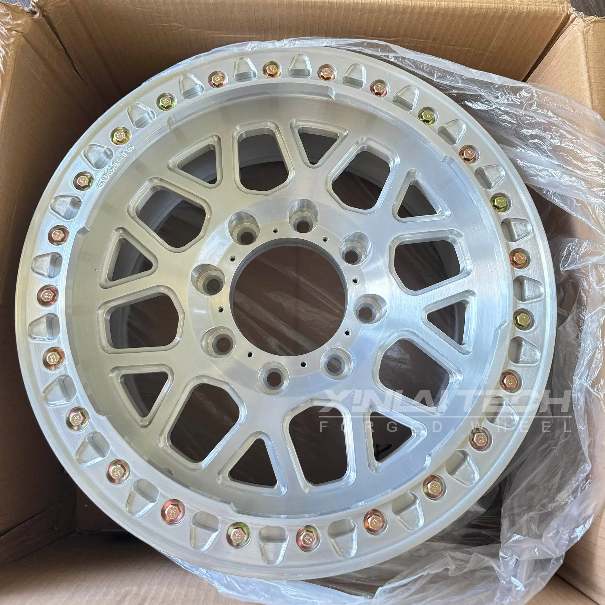 XL Forged Beadlock Wheels 17-24 Inch 6x135 6x139.7 8x165.1 8x170 Fit Ford F150 Raptor Toyota Tundra Tacoma Offroad Pickup Trucks - Image 1