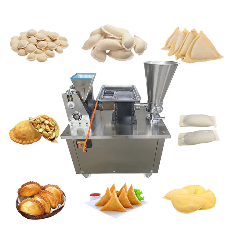 Máquina de empanadas de empanadas gyoza profesional automática para facer tortas de carne para o fogar