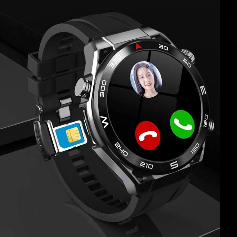 Kyboton 4G Smart Watch With Wifi and Sim Card Gps Android Mobile Phone Call 700mAh Screen Always on Amoled Smartwatch 2024