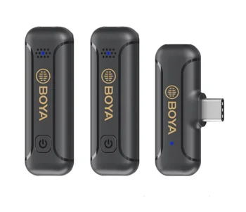 BOYA BY-WM3T2 Wholesale Android Type-c Lapel Lavalier Wireless Microphone for Mobile Phone Live Outdoor Interview Vlog Video