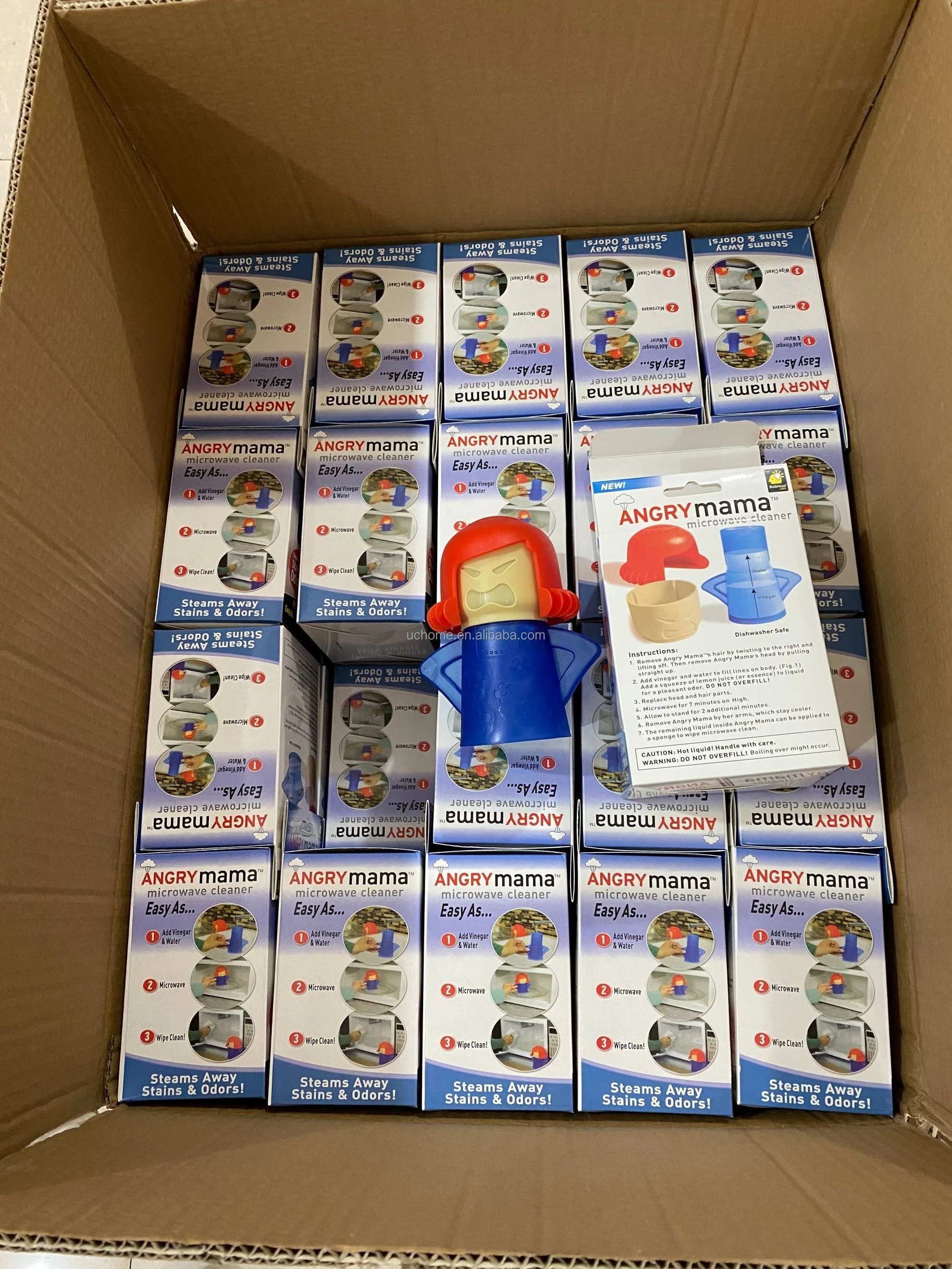 uchome微波炉清洁剂愤怒妈妈烤箱蒸汽清洁剂电器,电视店酷妈妈
