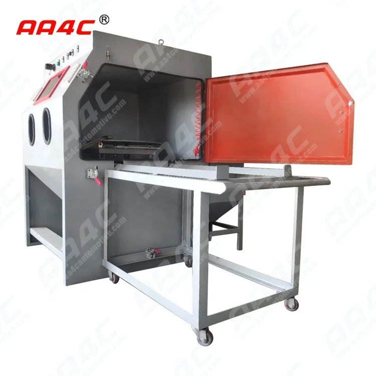 AA4C Customized Heavy Duty Big Size Derusting Rust Removal Polishing Shot Blasting  Sandblast Cabinet