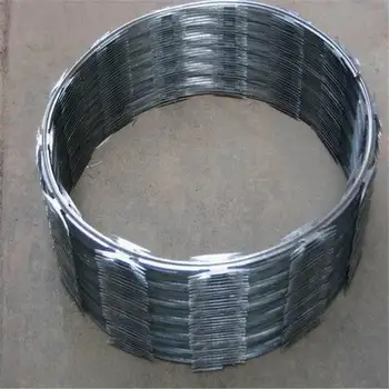Hot Selling High Visibility Stainless Steel Blade Accordion Security Fence Hot Dip Galvanized Barbed Wire