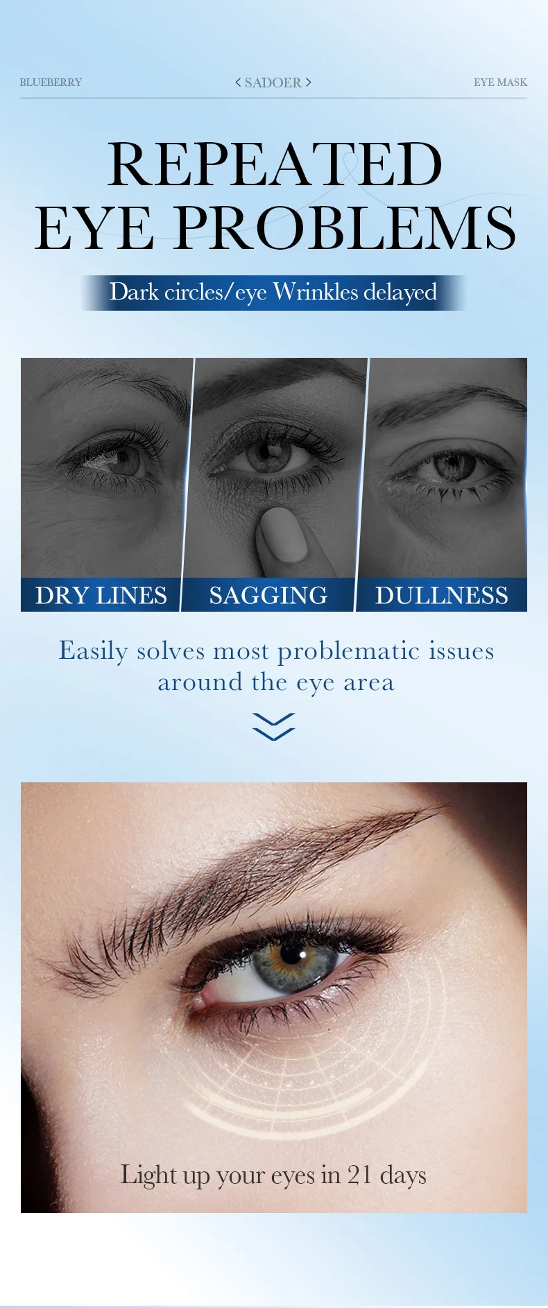 Full English Plant Series SADOER Tightening and Moisturizing Eye Mask Patch 3