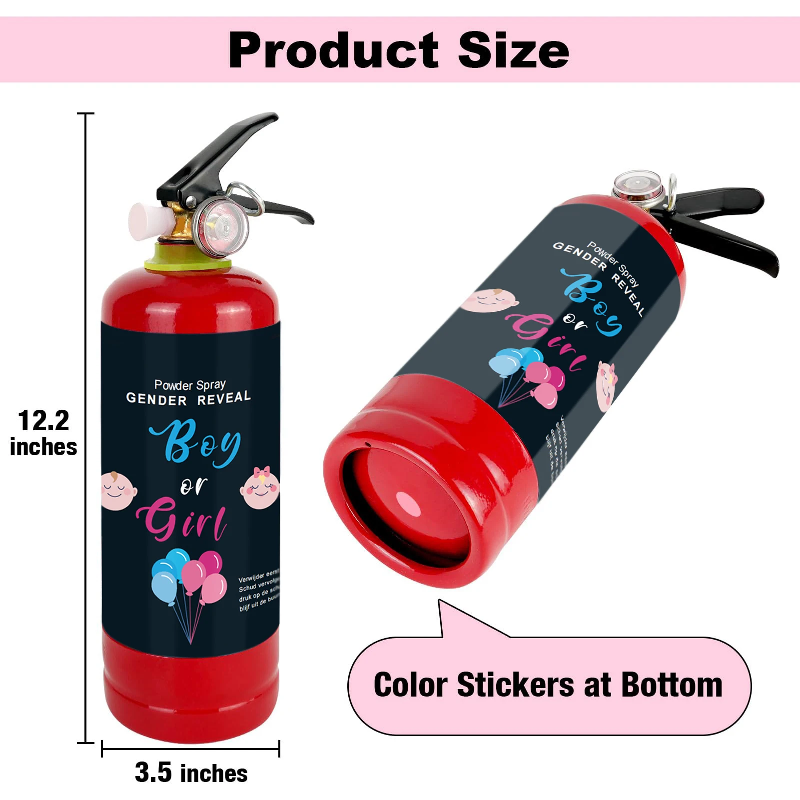 1kg/2.5kg Surprise Gender Reveal Smoke Bombs Pink Blue Biodegradable