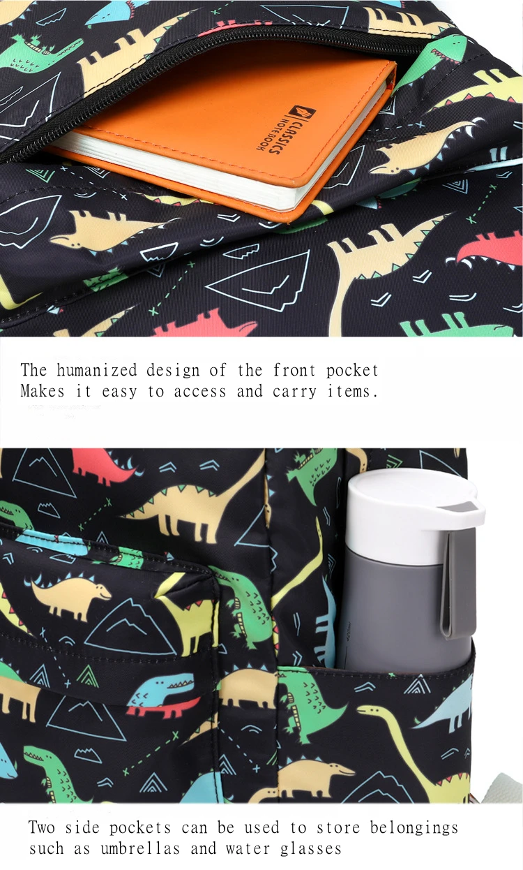 Wholesale Waterproof School Bag Set Kids Bagpack 3-piece Backpack With Lunch Bag for Boys Teenagers