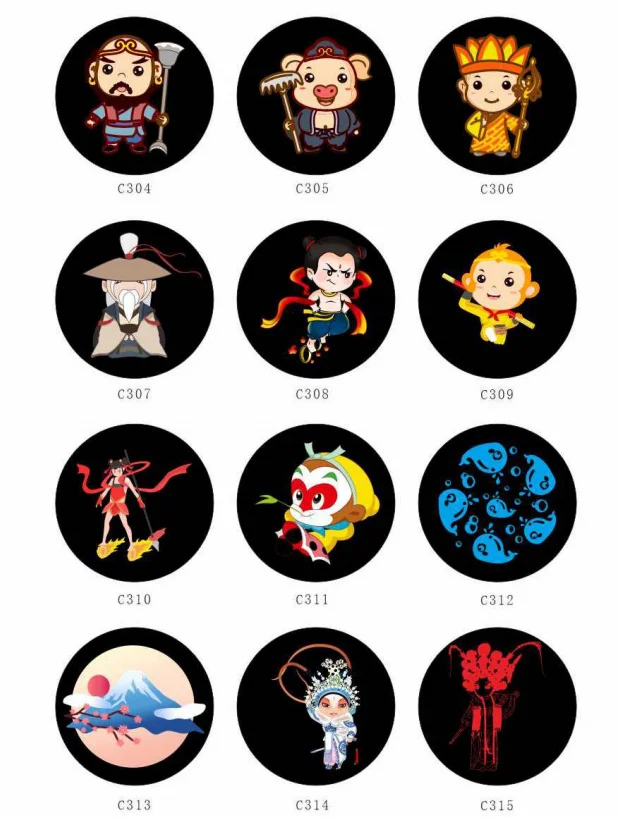 Custom Advertising Logo Gobo Waterproof Lamp Light Make Glass Filter ...