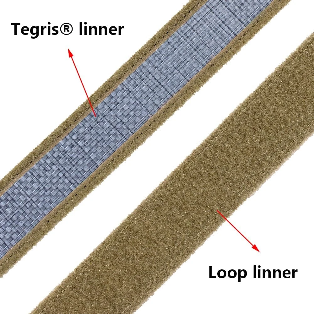 Wear-resistant High Quality Sports Training Tactical Belt Stiff Inner Belt Adjustable Hook Loop Inner Duty Belt