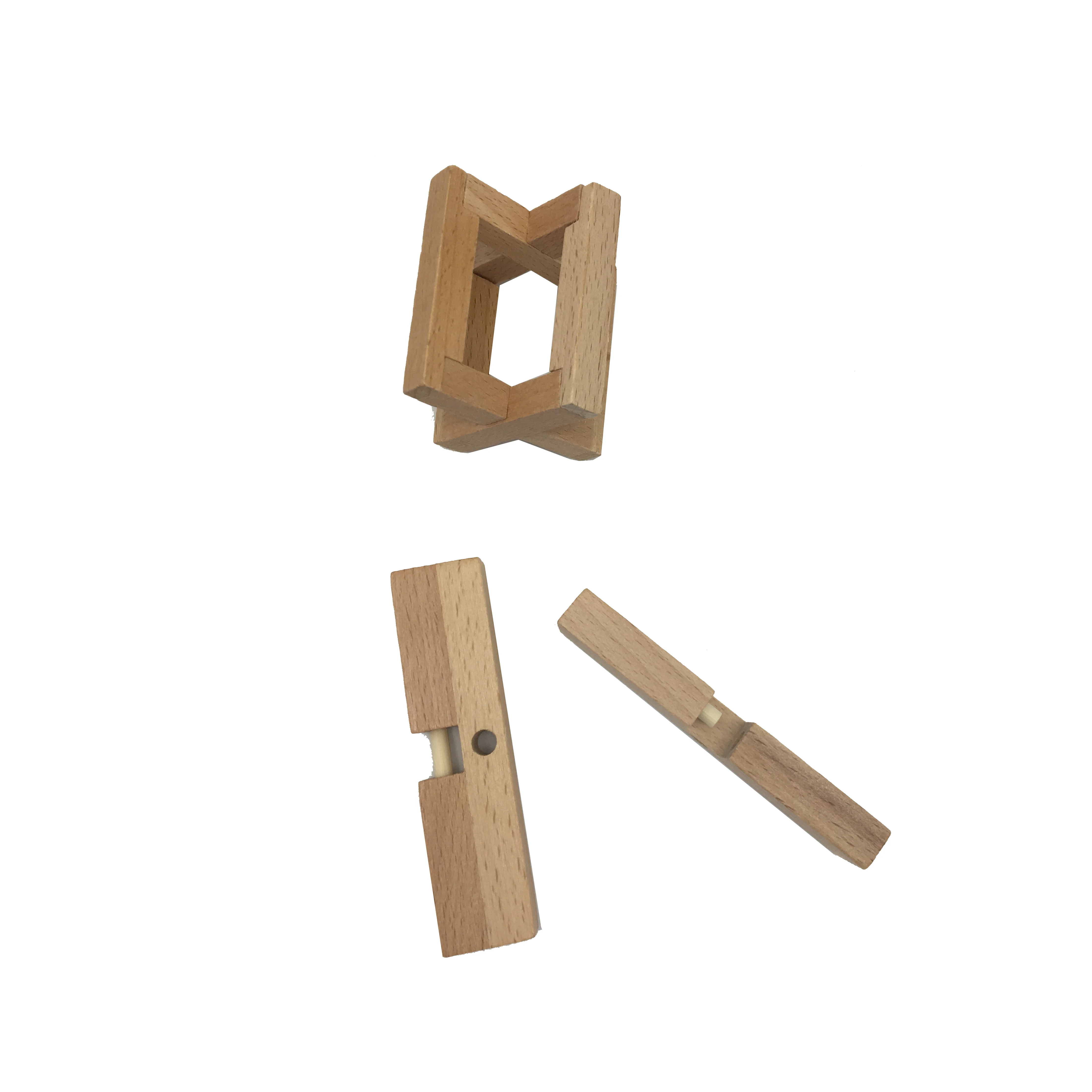 C01306 Wood Disentanglement Game Educational Wooden Toys Brain Teaser