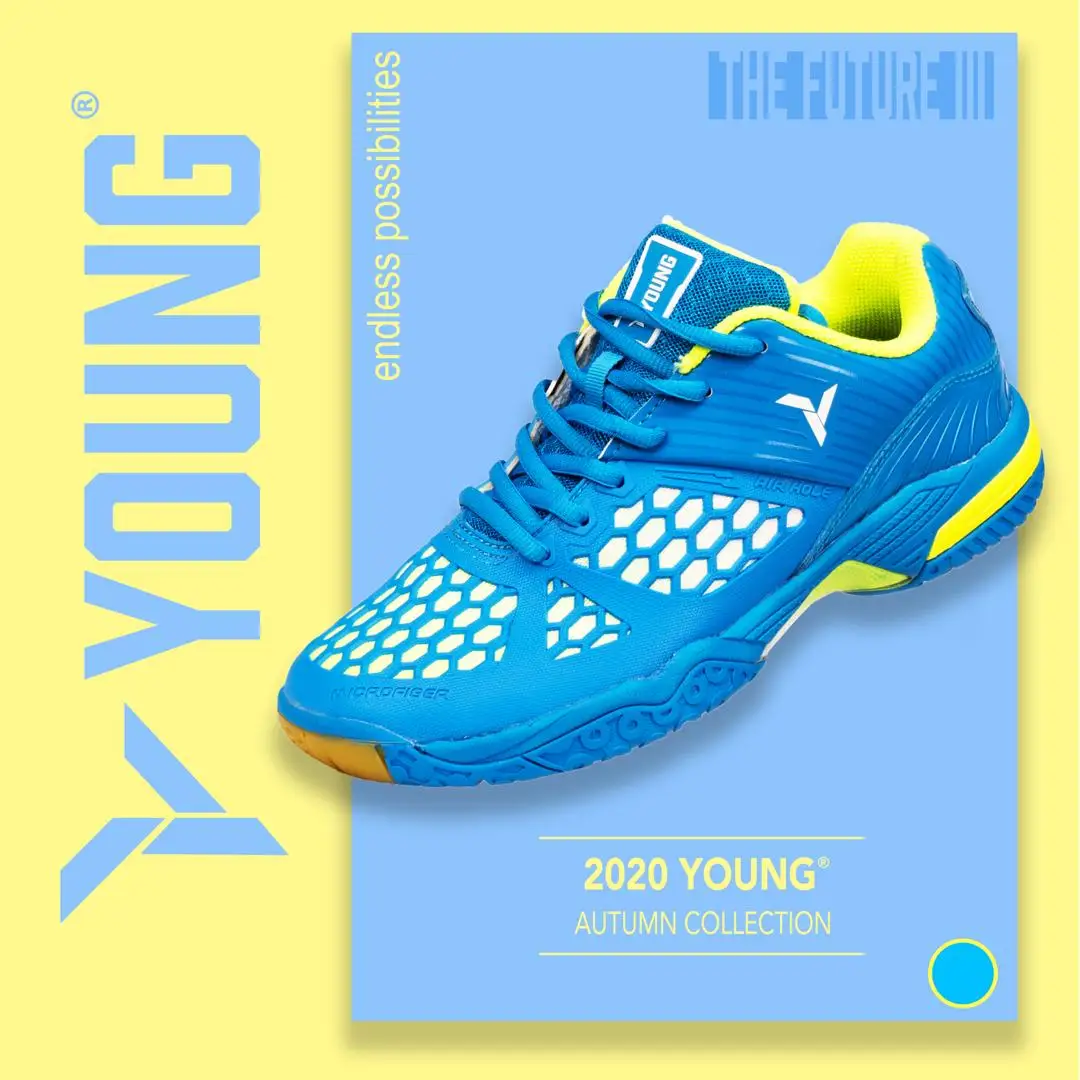 Прочная и нескользящая спортивная обувь, бренд Young Future 3, дизайн с круглой подошвой, изготовлено в Малайзии