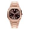 Rose gold brown