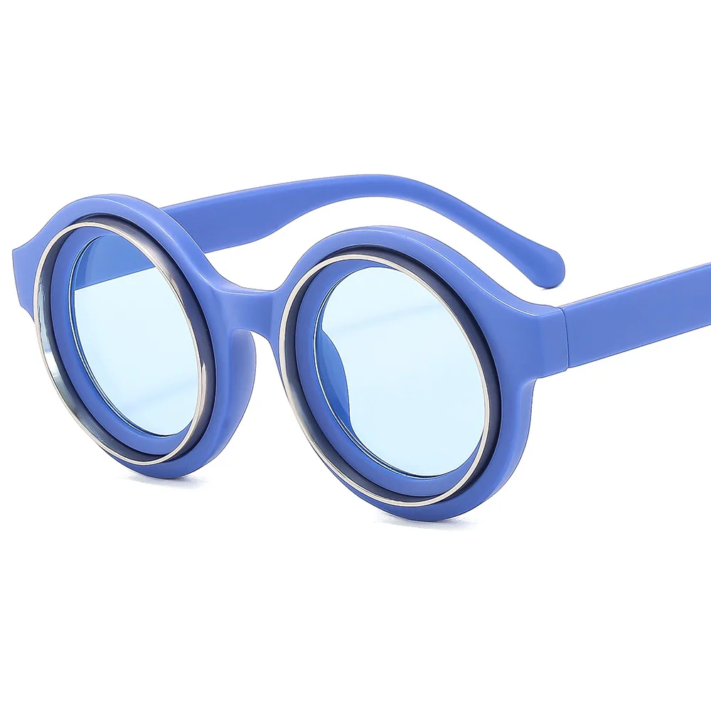 T22109 Trends 2024 Designer Glasses Round Vintage Sunglasses for Women