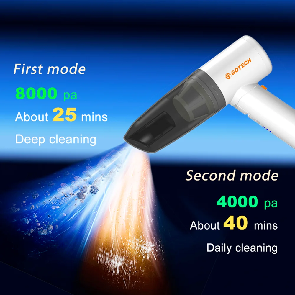 Wireless Vacuum Cleaners Foldable Blowing 8000pa High Suction Two