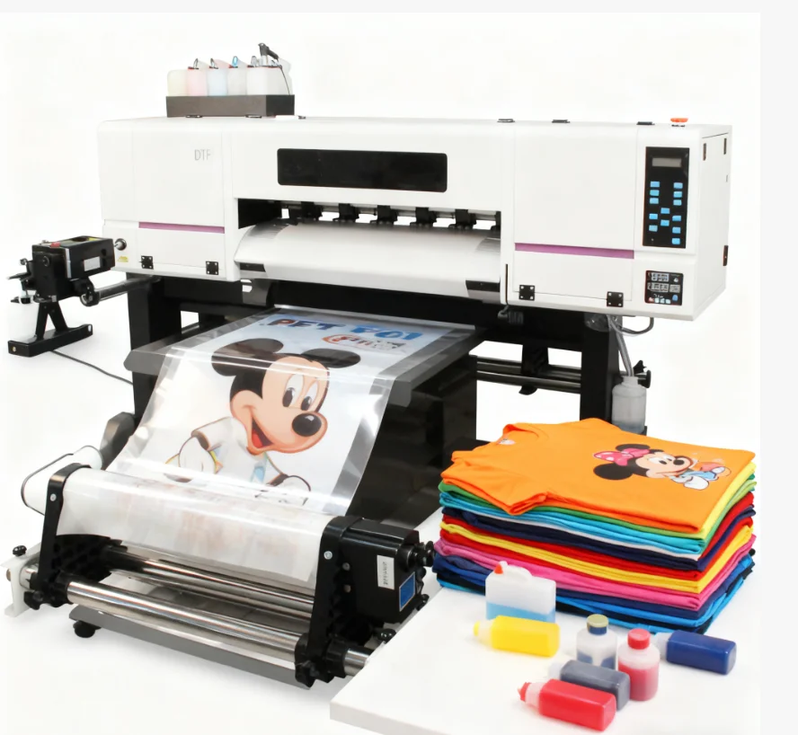 ERASUB Factory Price New A1 DTF Printer All in One with Shaker Dryer Pigment Ink 1 Year Warranty for T-Shirt Textile Printing