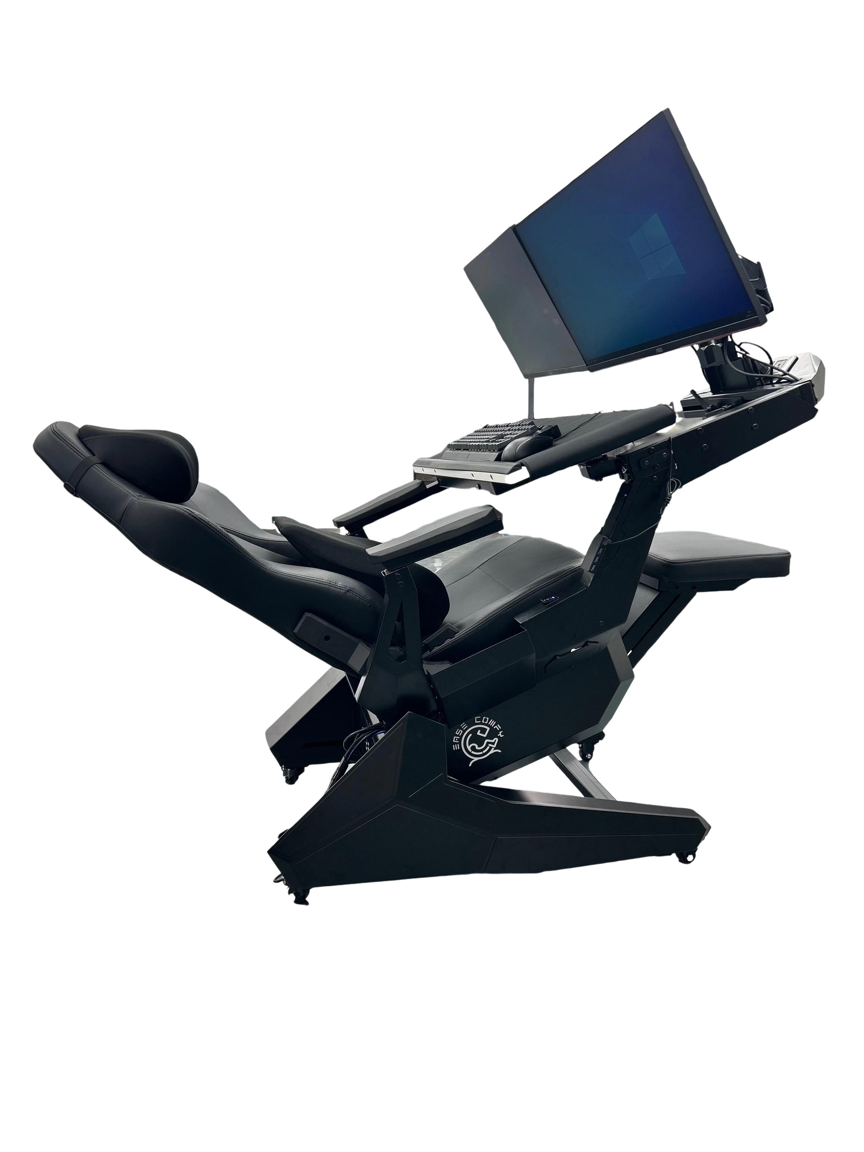 EASE POD PRO Cheap Comfortable Recline Computer Cockpit Zero Gravity Chair  Ergonomic Chair Workstation for 1-2 Monitors