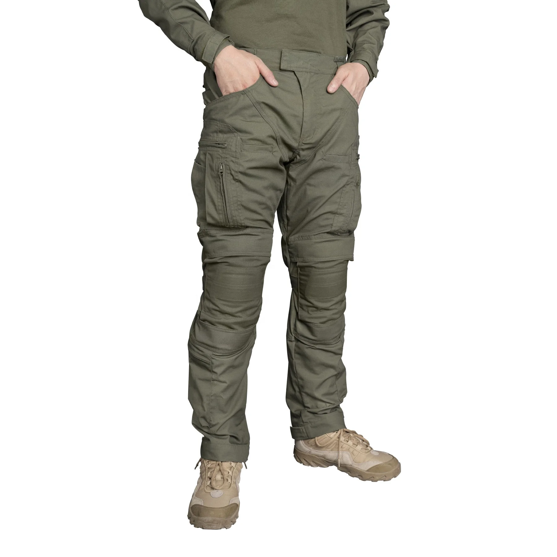 Mens Tactical Battle Ripstop Trousers Camping Hiking Hunting Camo Combat  Pants