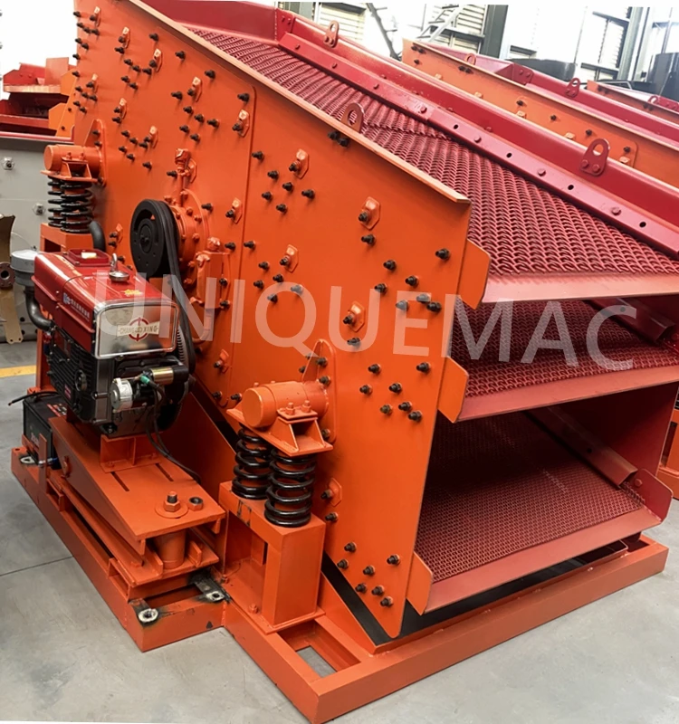 High Efficient Sand and Stone Separator Mobile Vibrating Sand Screen Machine Linear Vibrating Screen for Sale
