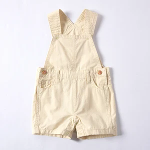 Wholesale Natural Dye Baby Clothes Floral Pattern Toddler Boy and Girl Shortalls Outfit Jumpsuit for Girls