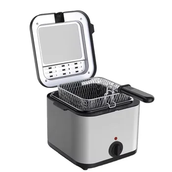 Household electric fryer large capacity fried chicken and french fries electric oil fryer snack stainless steel fryer