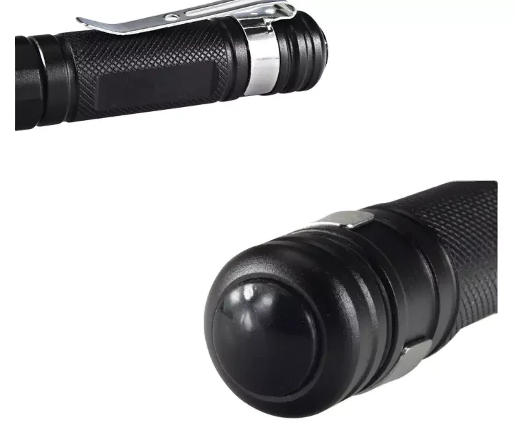 Портативный светодиодный ультрафиолетовый фонарик из алюминиевого сплава с фокусировкой и брелоком