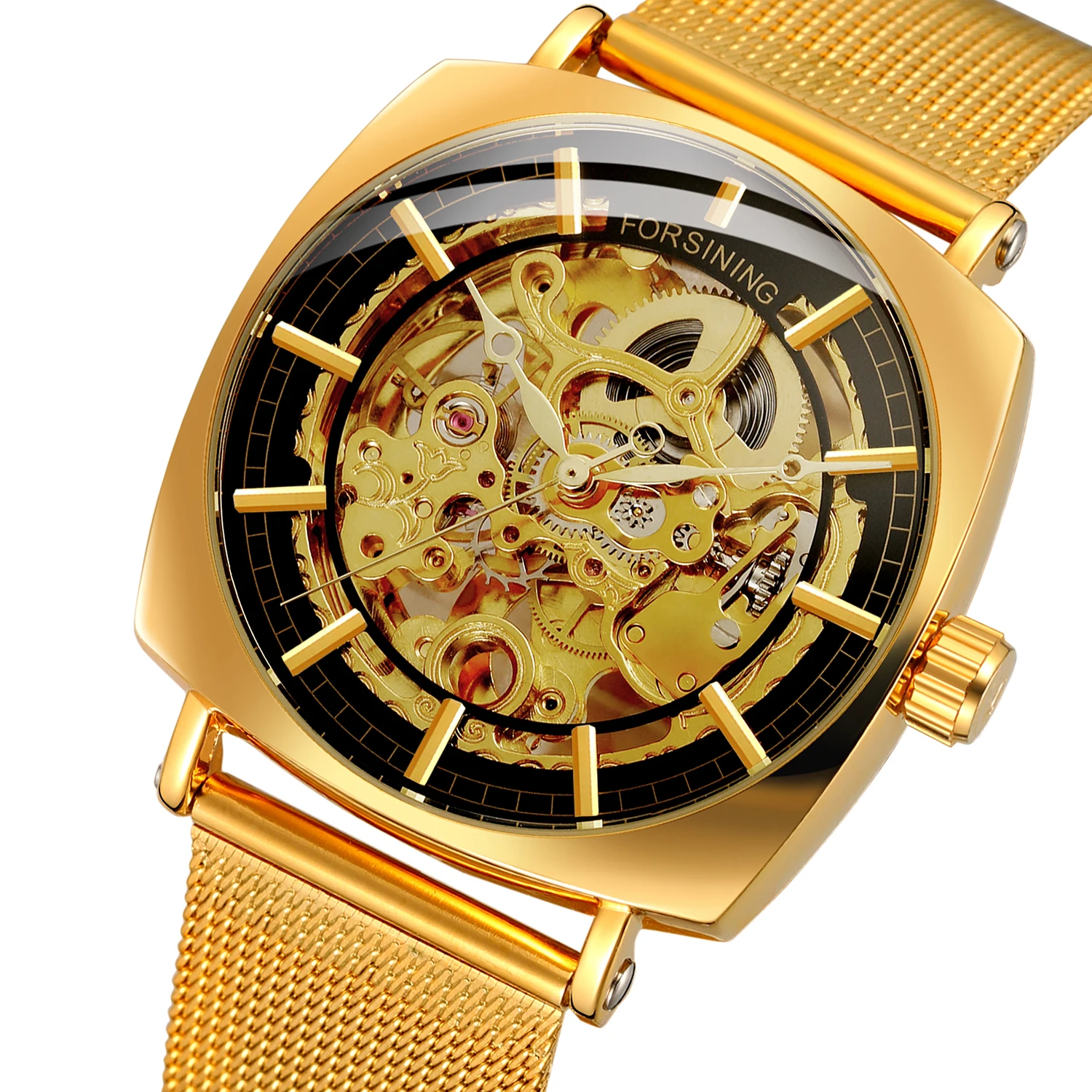 forsining automatic skeleton watch