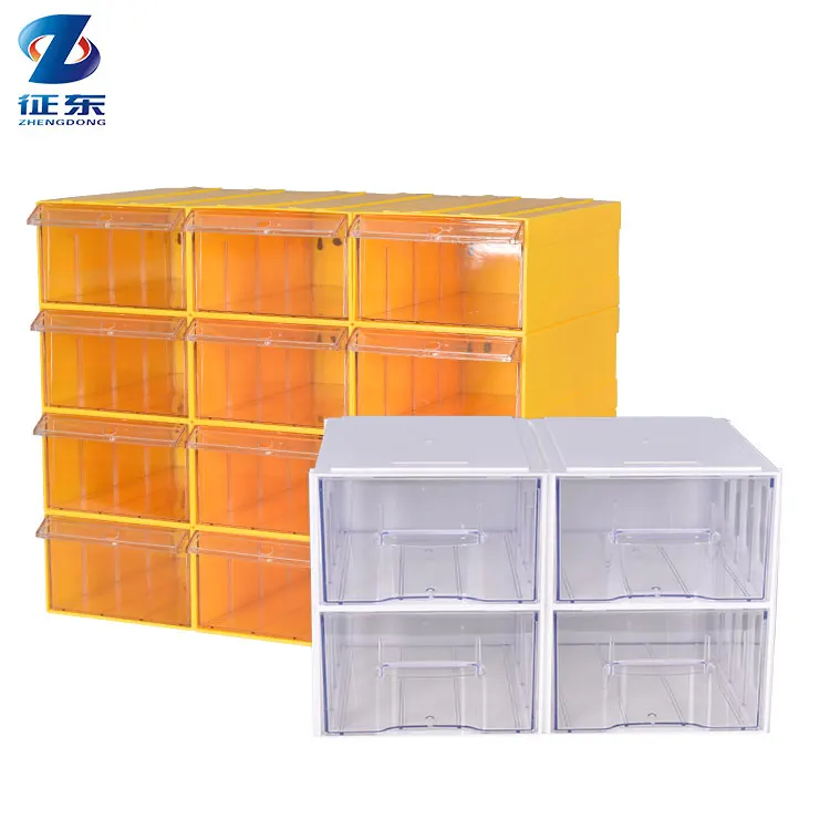Box Lager Regal Stapel Boxen Wandre Gal Bin Lagers Chrank Hochleistungs-hardware-regal Mit Kunststoff Box