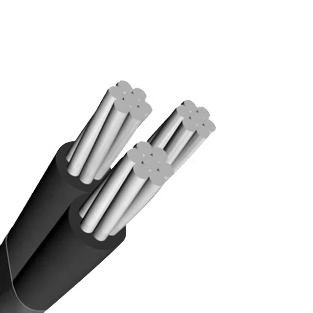 Overhead Twisted Aluminum Aerial  ABC Cable  ASCR Conductor/AAC / AAAC / ACCC ABC Aerial Bundled Electrical Cable