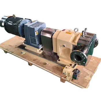 High Flow Large-diameter Stainless Steel Food Hygiene Cam Type Double Rotor Pump Cosmetics Chemical Raw Materials Food Pump