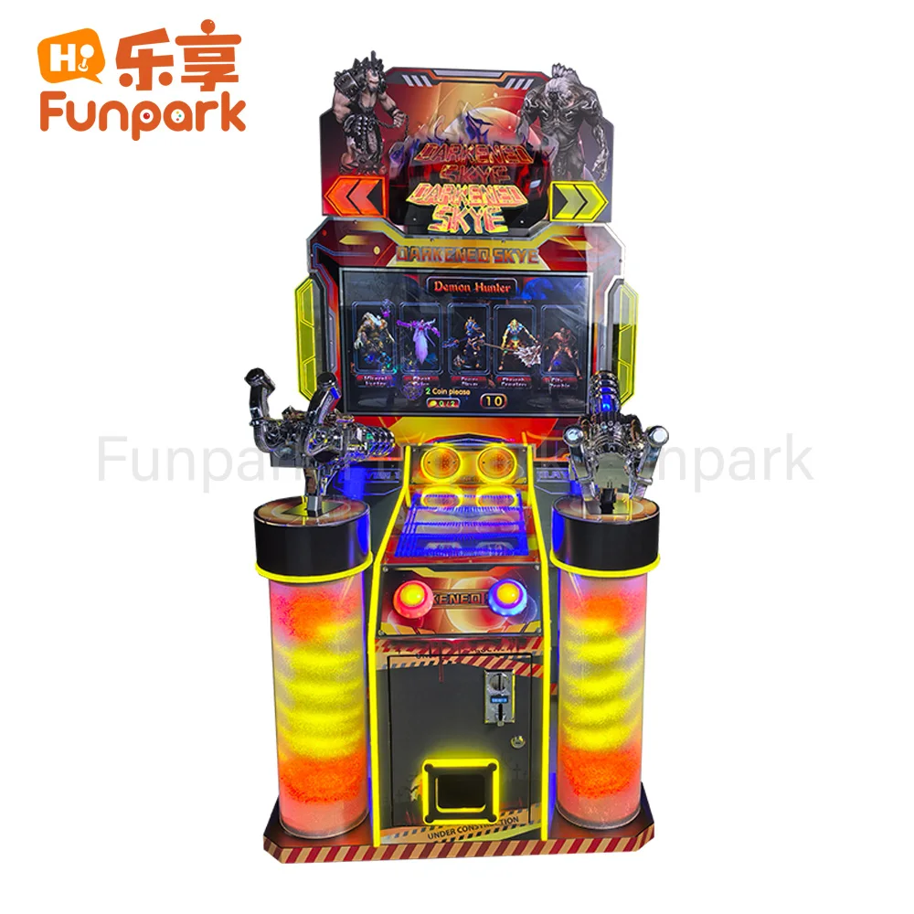 FunPark Hot Selling Metal Arcade Game Machine Coin Operated Gun Combat Shooting Simulator Board Material Game Centers Spanish details