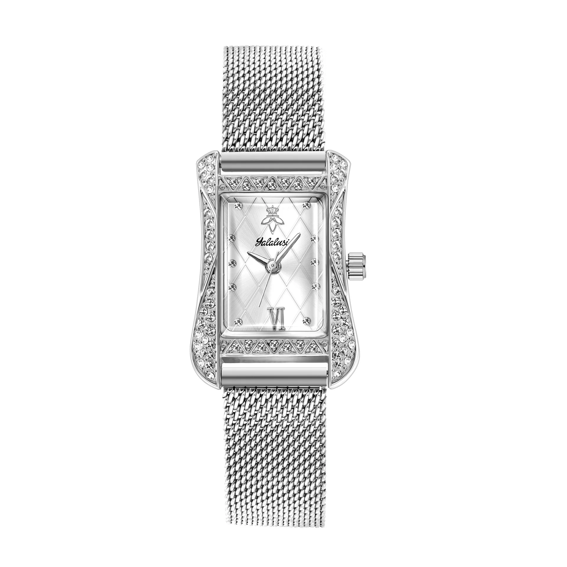 Rectangular Diamond Quartz Women's Watch OM-800070