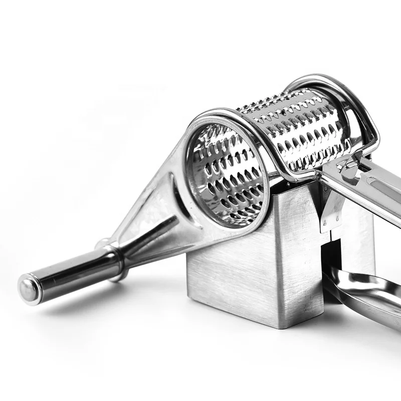 Handle Roller Butter Cutter Portable Cheese Mill Grinder Kitchen Multifunction Stainless Steel Rotary Cheese Grater