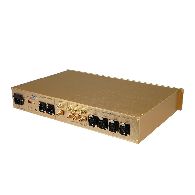 BRZHIFI Audio Clone FM255 プリアンプ クラシックゴールド ステレオアンプ