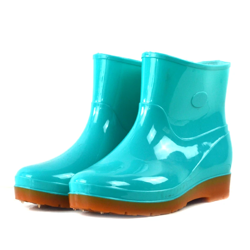 Four Seasons Ladies Low Tube Rain Boots - Waterproof & Stylish
