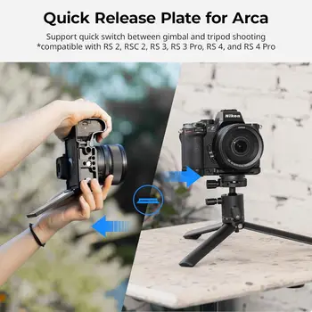 Smallrig Z50 II Base Plate for Nikon Z50 II Aluminum Alloy Bottom Mount Plate with Quick-Release Plate- 4981 detail image